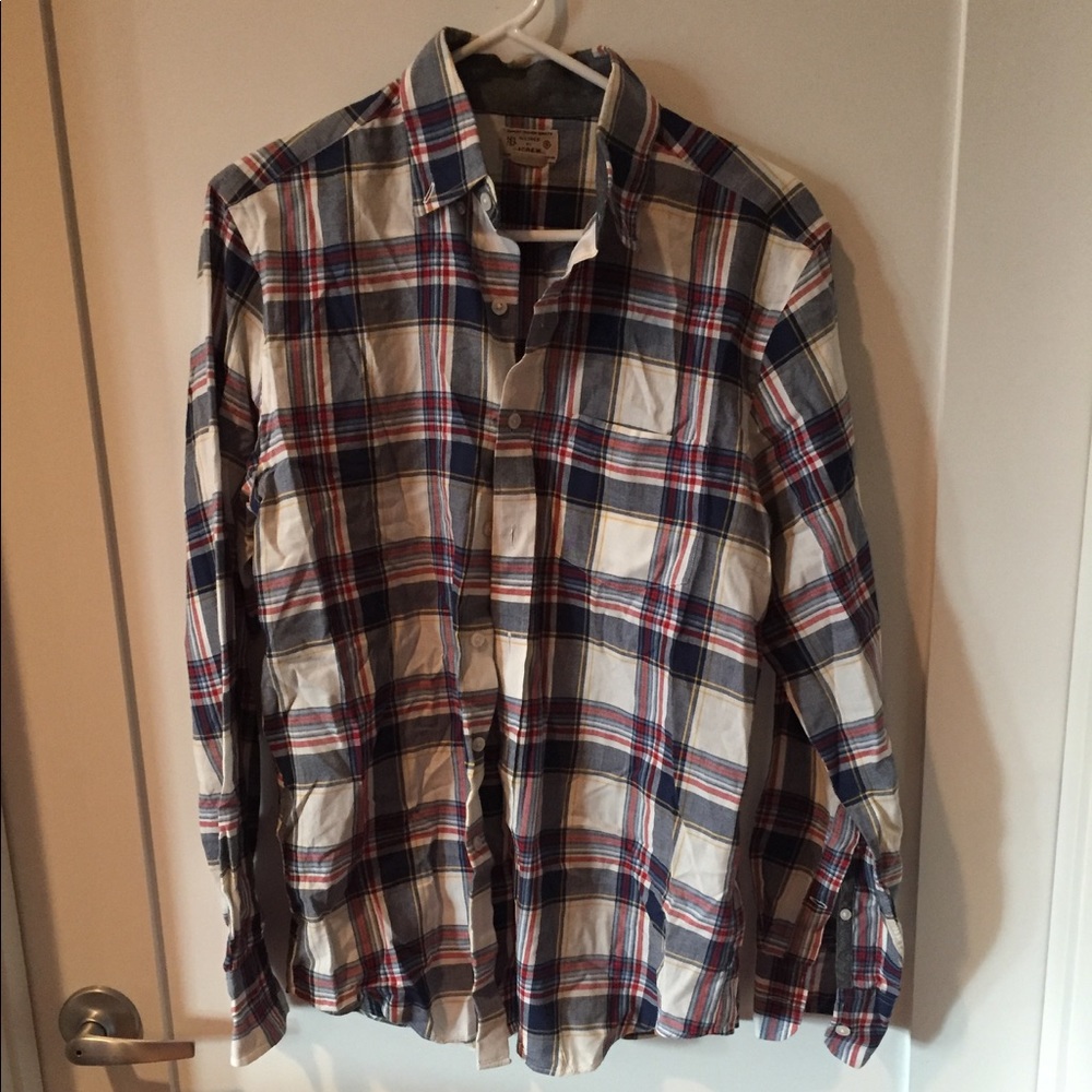 JUST REDUCED!! Checkered cotton shirt by J. Crew