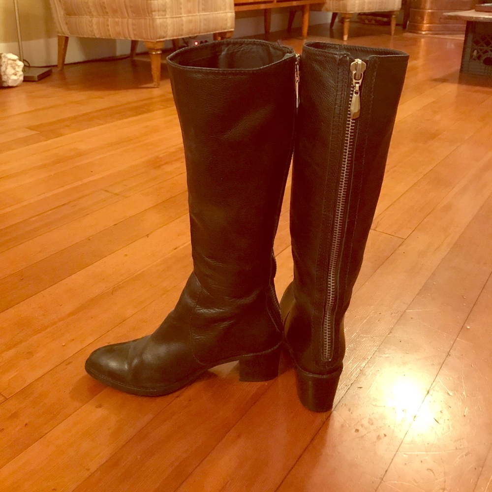 Diane von Furstenburg zipper boots