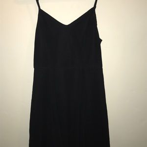 Black fit and flare dress