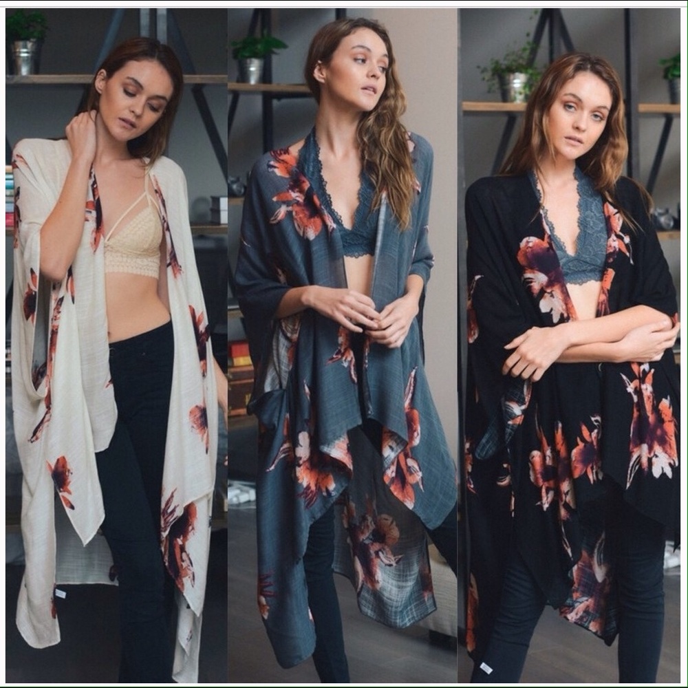 ‼️SOLD‼️New! Floral Kimono