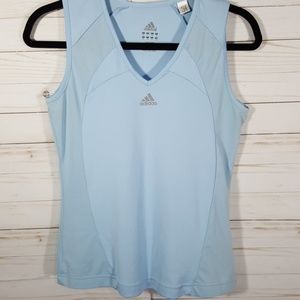 Adidas Light Blue Sleeveless Workout Shirt Size S