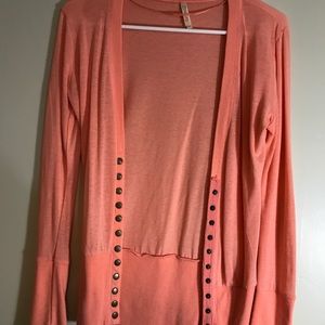 Pink boutique cardigan