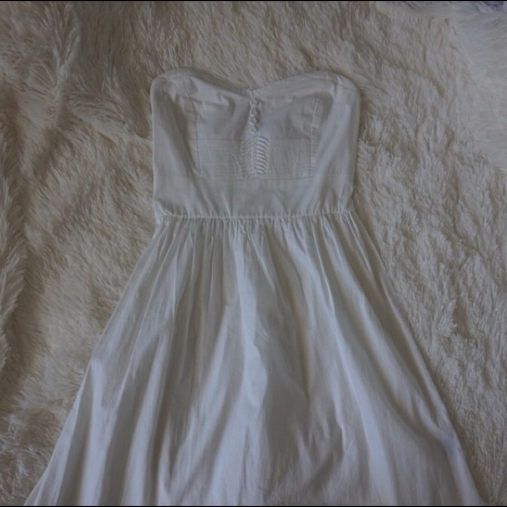 White Strapless Dress