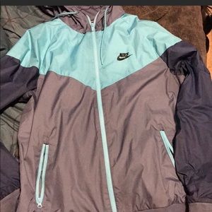 Nike blue fleece windbreaker