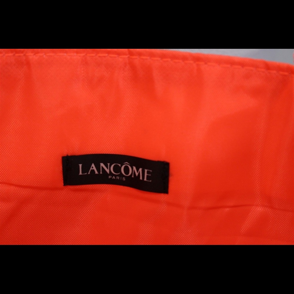 Lancôme Red Blue Floral Print Cosmetic Beach Tote - Picture 3 of 4