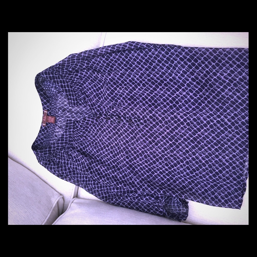 Purple silk shirt size small