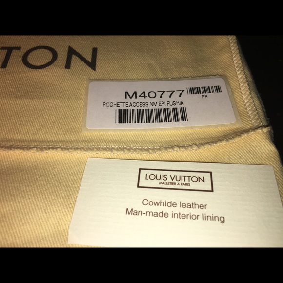 Authentic LV Epi Pochette Acc. Fuchsia Bag *NEW* - Picture 2 of 8