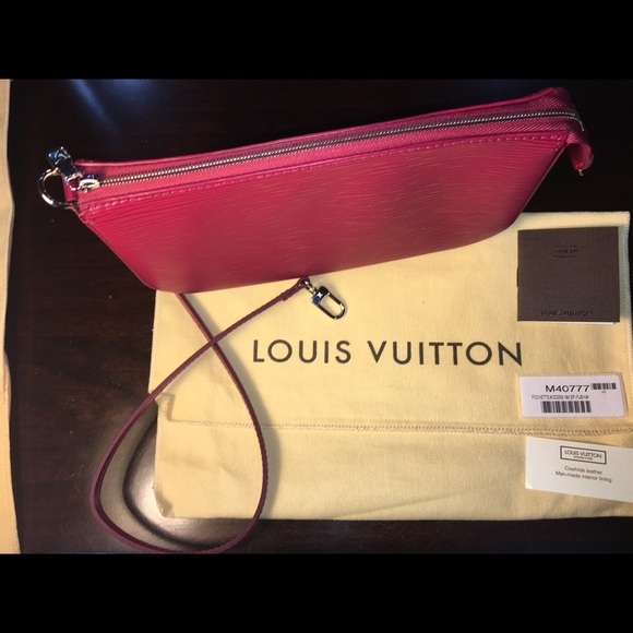 Authentic LV Epi Pochette Acc. Fuchsia Bag *NEW* - Picture 8 of 8