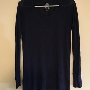 Navy blue long sleeve tee