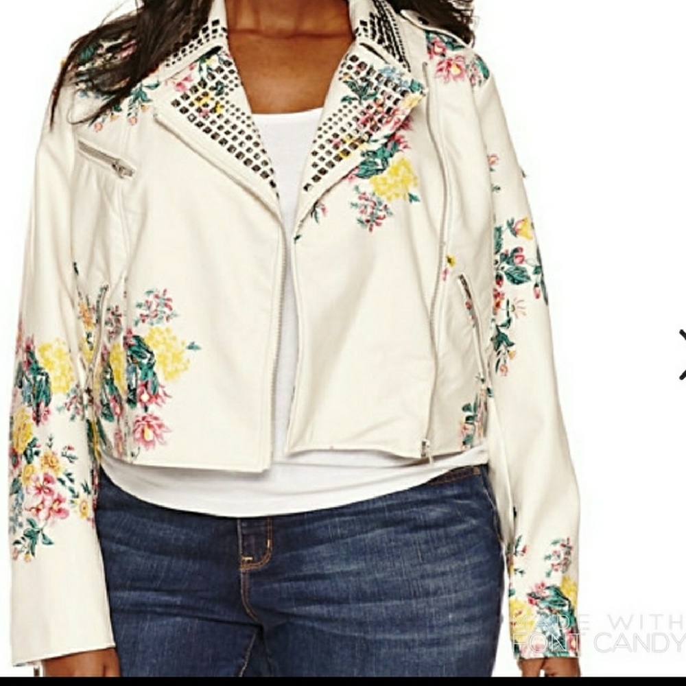 Fax Leather Moto Jacket