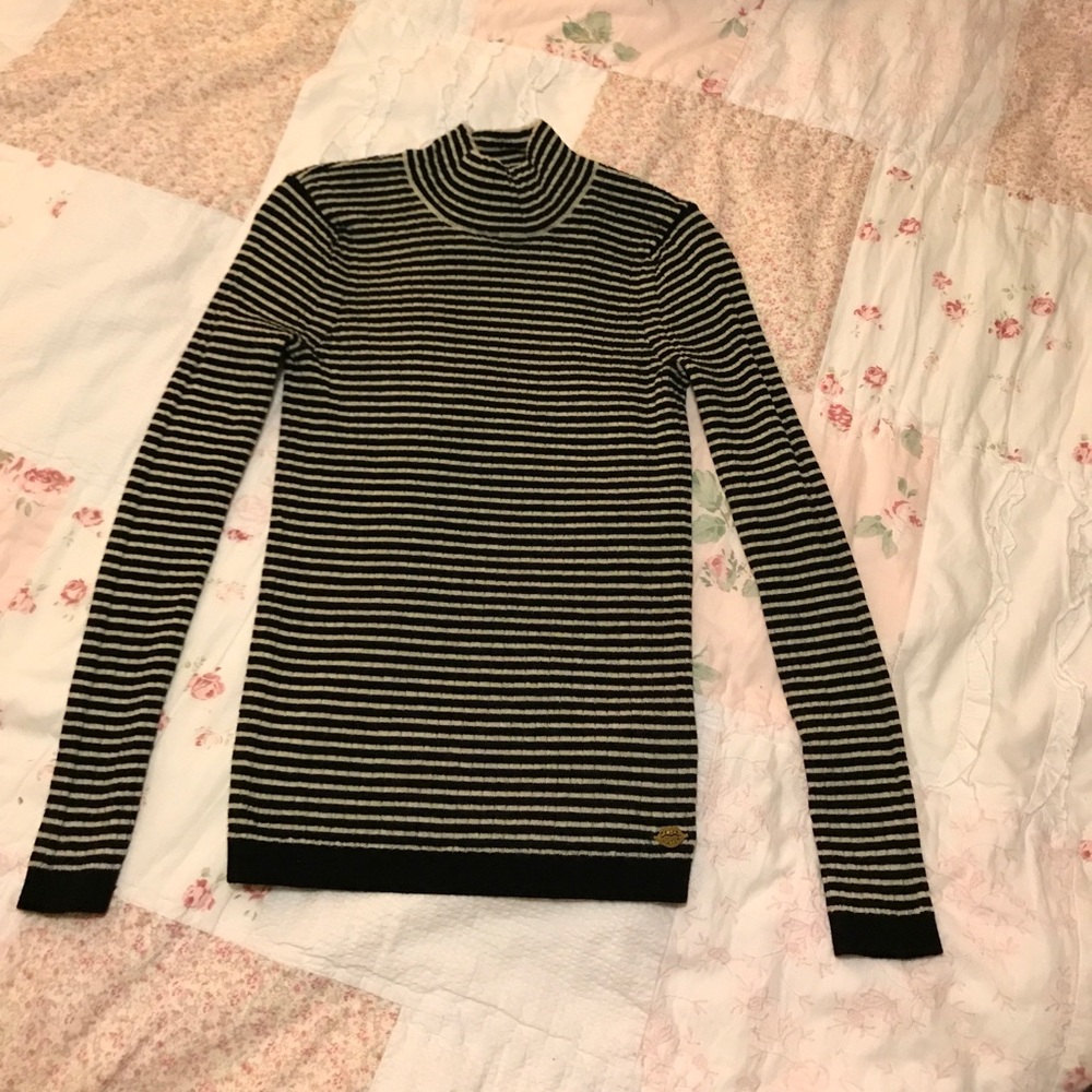 Scotch & Soda black 100% wool turtle neck