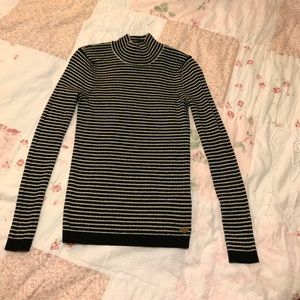 Scotch & Soda black 100% wool turtle neck