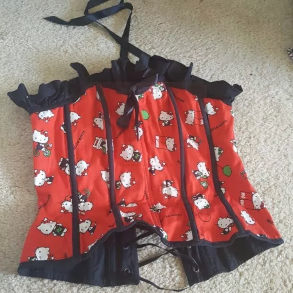 Rare Hello Kitty Corset!! Kawaii, cartoon.