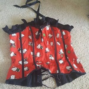 Rare Hello Kitty Corset!! Kawaii, cartoon.