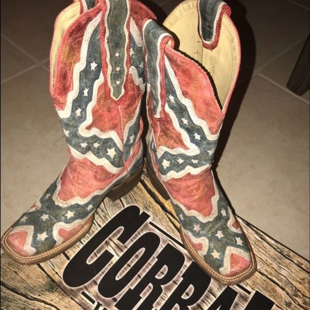 5.5 Corral Rebel Flag Boots