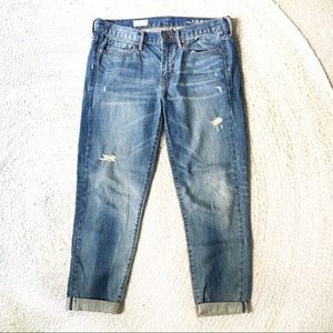 Gap 1969 Sexy Boyfriend distressed jeans, like new