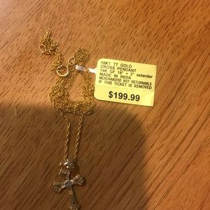 10k gold pendant and 14k 18” chain