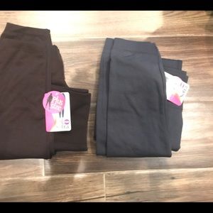 2 pair of fleece lined leggings
