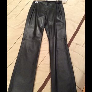 Donna Karen, DKNY, Leather Pants, boot cut