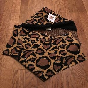 Cheetah Print Hooded Scarf