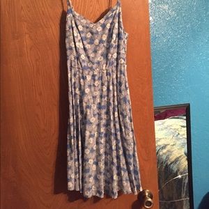Spaghetti Strap Flower Dress
