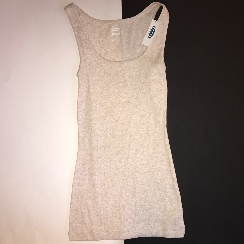 OLD NAVY Fitted Cream Tank