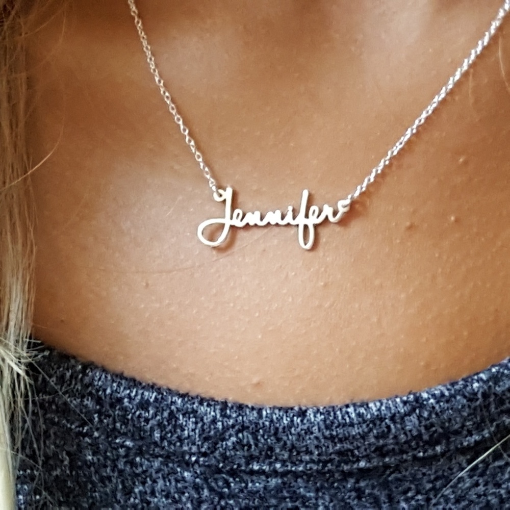 personalized minimalist name necklace
