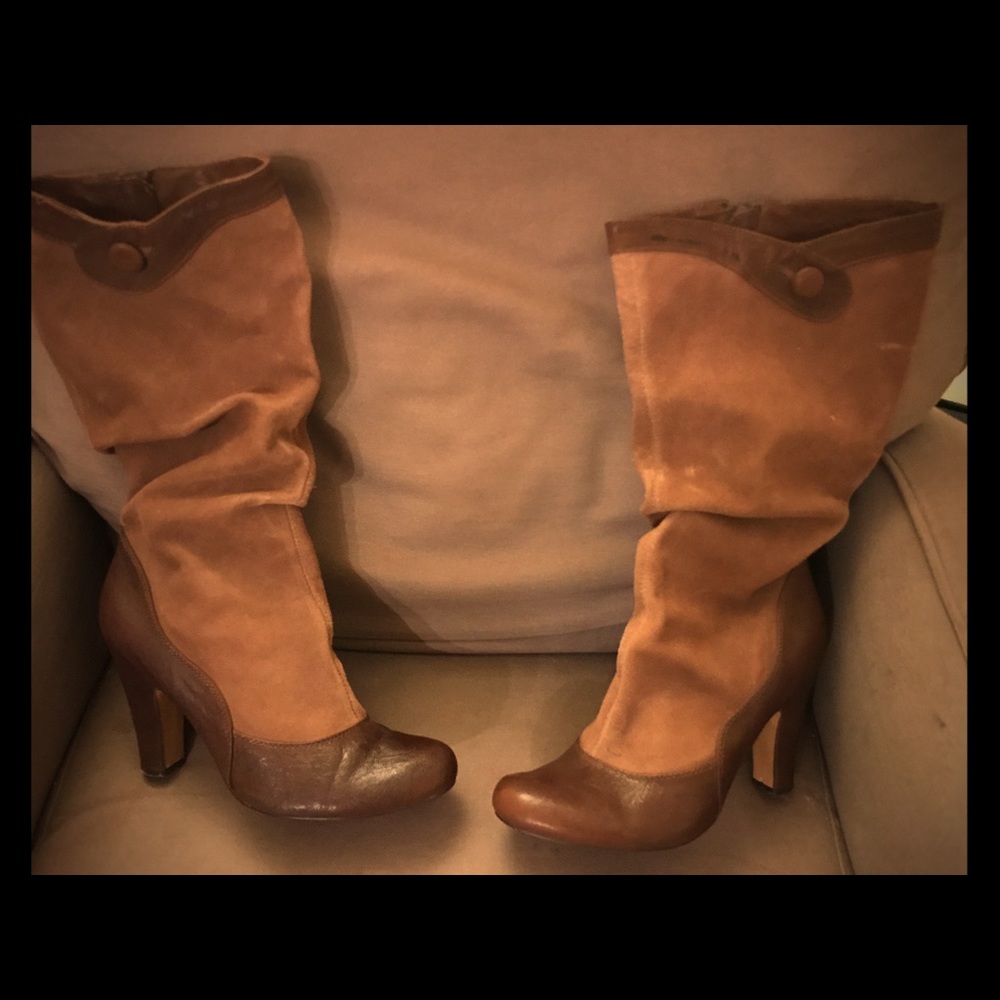 Leather boots bought at shoegasm in NYC. Worn once