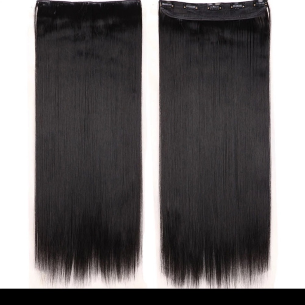 🔥FLASH SALE 1-pc clip-in black hair extension🔥