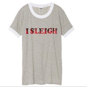 PINK VS Ringer tee NWT S