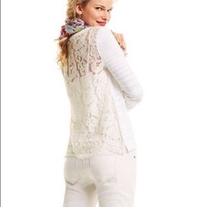 Cabi Sophia sweater white Spring 2016