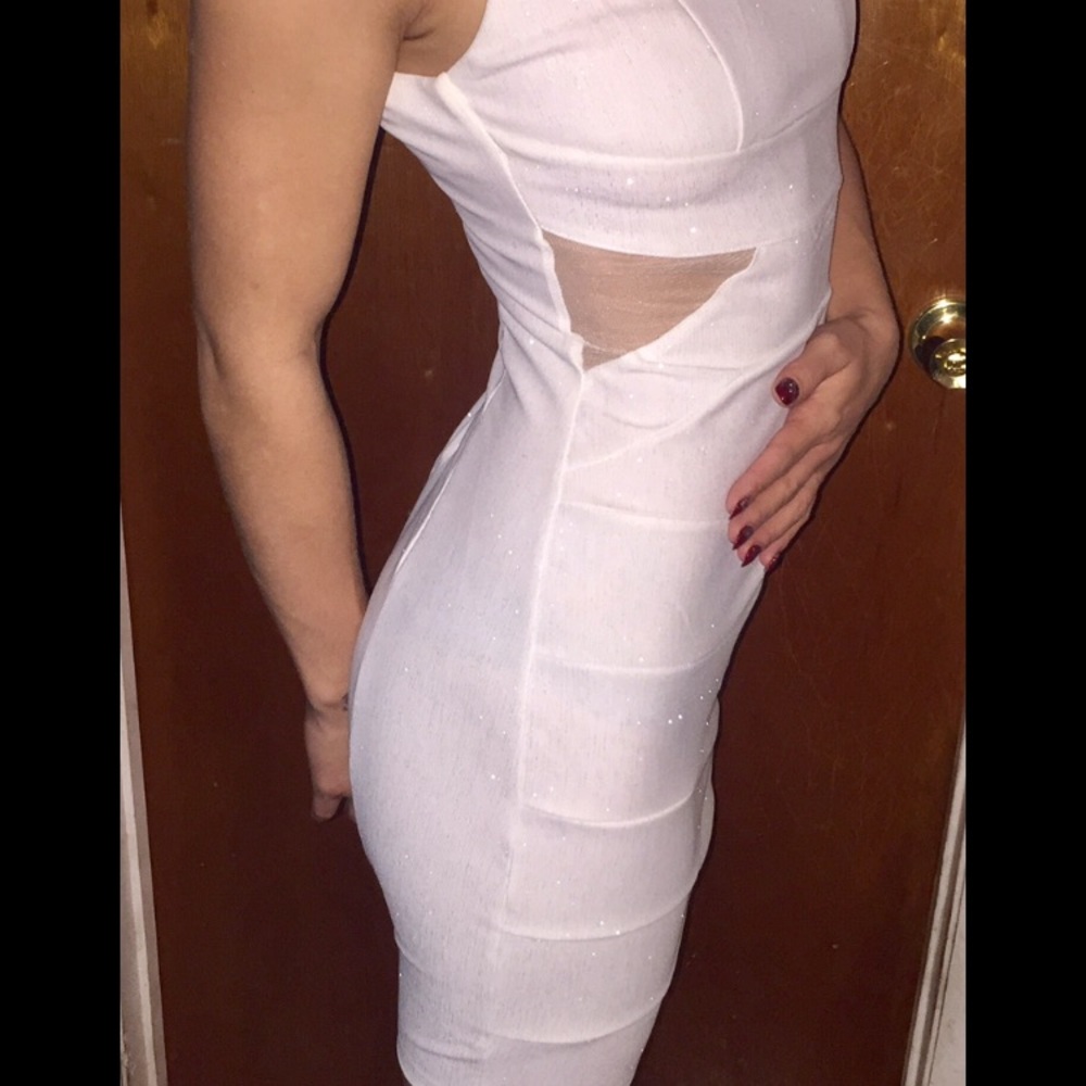 White Sparkly Dress - Picture 2 of 4