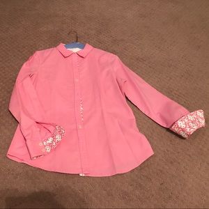 C Wonder pink oxford long sleeve button down