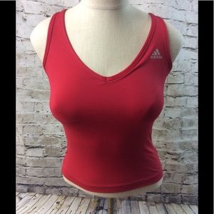 Adidas Red Athletic Top Small