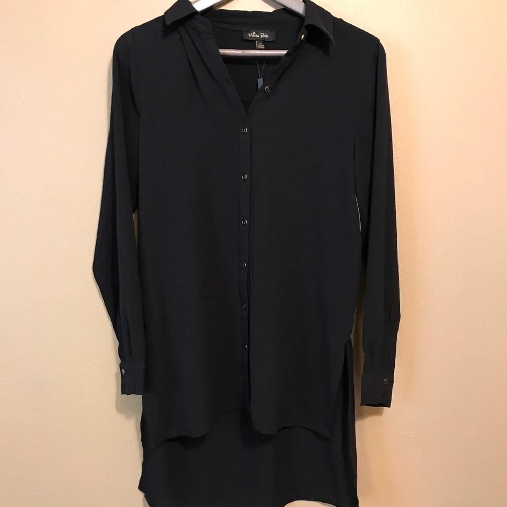 Melissa Paige Black Button Down