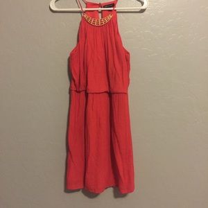Coral casual dress