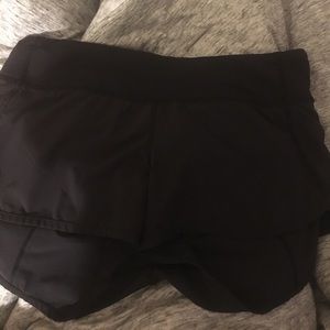 Lulu black shorts size 6 good condition