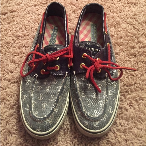 Red White and Blue Anchor Sperrys - Picture 2 of 3