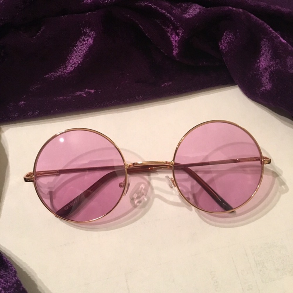 Purple Round Glasses