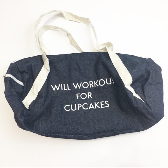 PRIVATE PARTY Handbags - Private Party Will Workout for Cupcakes Gym Bag