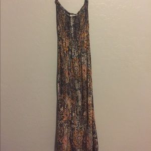 Strapless maxi dress