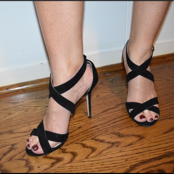 Jimmy Choo Black Suede Heels - Picture 3 of 8