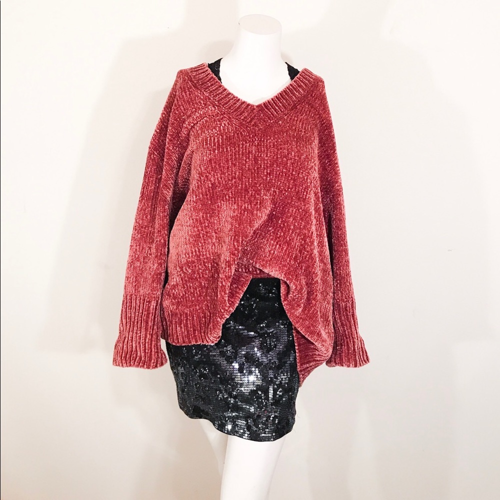 Leopard ombré sequined skirt