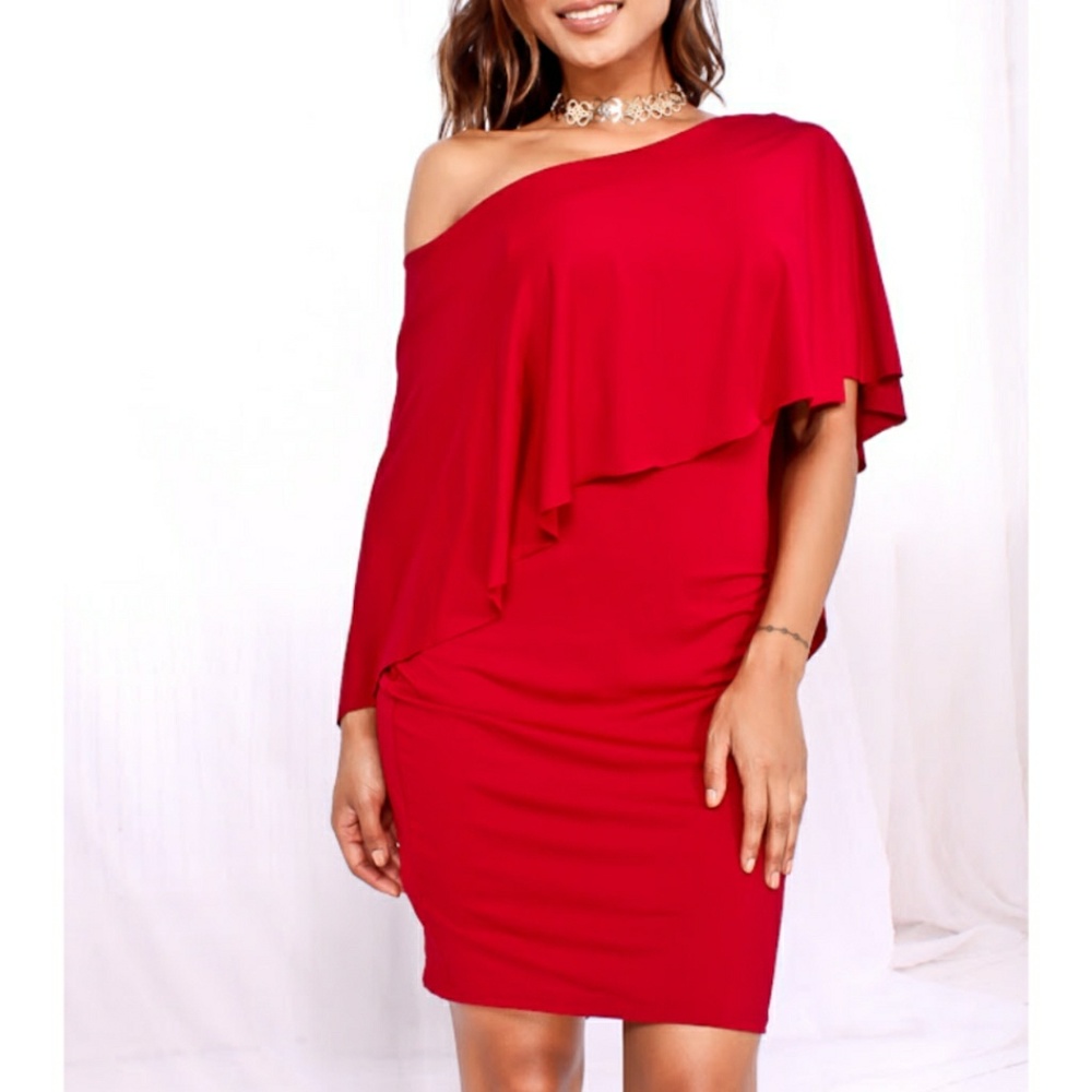 🆕Apple Red Angel  Wing Dress