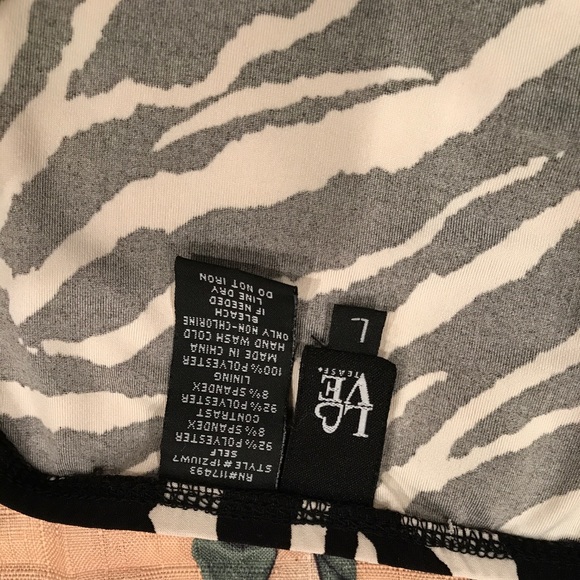 Zebra Print, Bubble Bottom Dress with Sequence - Picture 4 of 5