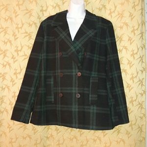 Perfect winter plaid peacoat from Old Navy!