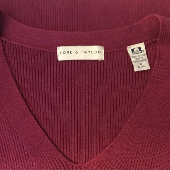 Lord & Taylor Sleeveless V-Neck Sweater Shell - Picture 5 of 7