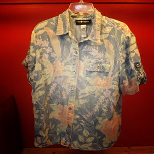 Sag Harbor Button Down Floral Shirt