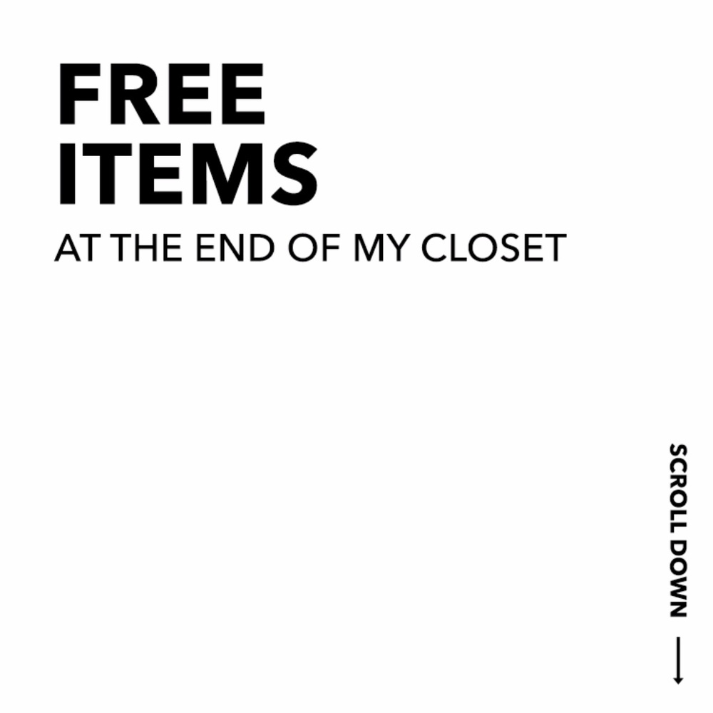 🆓  WITH PURCHASE ITEMS AT THE BOTTOM OF MY CLOSET