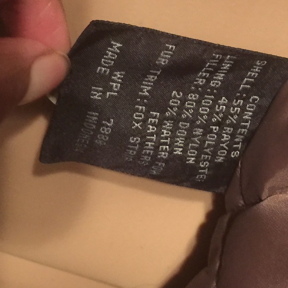 Down & fox fur coat - Picture 6 of 7